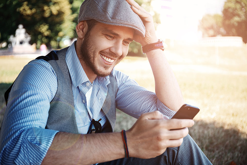 Man on cellphone